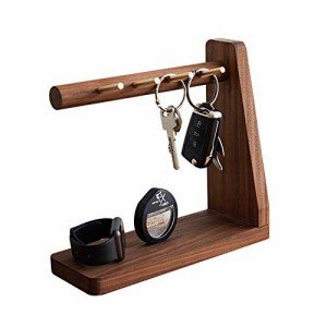 Sakulaya 鍵スタンド 玄関収納 木製 キー置き 鍵ホルダー 卓上収納 小物入れ キーフック 物ボックス