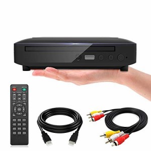 ミニDVDプレーヤー 1080Pサポート DVD/CD再生専用モデル HDMI端子搭載 CPRM対応、録画した番組や地上デジタル放送を再生する、USB、AV /