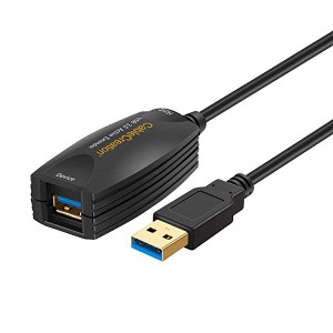 【送料無料】（ロング5m） USB 3.0拡張ケーブル スーパースピード [NXPチップセット内蔵] USB 3.0エクステンダーUSB A (オス) to USB A(