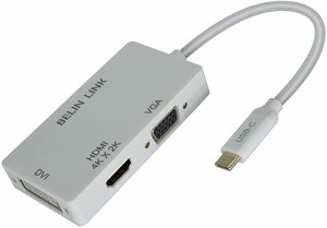 【送料無料】Usb-CーVga アダプタ Thunderbolt 3 金メッキコネクタ付 Usb3.1 タイプC マルチ ポート アダプタ Vga用 Macbook Pro Dell Xp