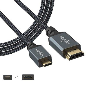 【送料無料】Micro HDMI to HDMI ケーブル 5M (HDMI マイクロタイプDオス - HDMI タイプAオス) 3D 4K 1080P @60Hz ハイスピード マイクロ