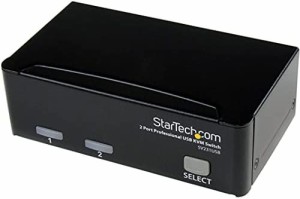 【送料無料】StarTech.com 2ポートUSB接続KVMスイッチ PCパソコン2台用CPU切替器 USB/VGAケーブル付属 SV231USB