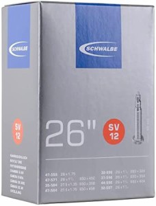SCHWALBE(シュワルベ) 26×1 3/8,650×35A用 仏式バルブ 12SV