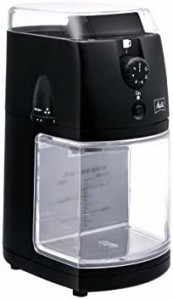 【送料無料】メリタ Melitta コーヒー グラインダー コーヒーミル 電動 フラットディスク式 杯数目盛り付き ホッパー 100g、 定格時間 90