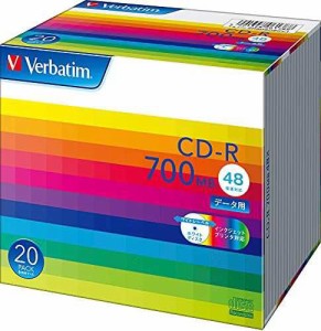 バーベイタムジャパン(Verbatim Japan) 1回記録用 CD-R 700MB ホワイトプリンタブル 48倍速 SR80SP20V1