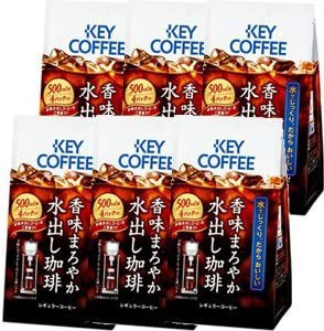 キーコーヒー 香味まろやか水出し珈琲 （35g×4袋）×6個