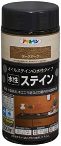 アサヒペン 水性ステイン ダークオーク 300ML