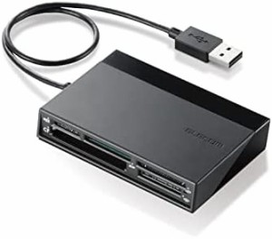 エレコム メモリリーダライタ USBハブ付 SD+MS+CF+XD ブラック MR-C24BK