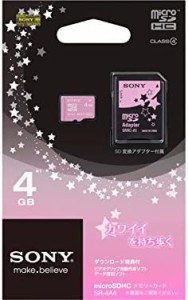 【送料無料】SONY microSDHCメモリーカード Class4 4GB ピンク SR-4A4 PT1