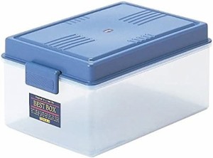 サンコープラスチック 収納ケース ベストボックス 幅34.8×奥23.6×高16.4cm ブルー
