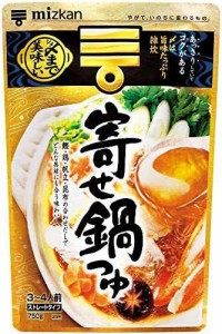 【送料無料】ミツカン 〆まで美味しい 寄せ鍋つゆ 750g×12個 鍋の素