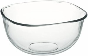 iwaki(イワキ) 耐熱ガラス ボウル 角型 外径23×23cm 3.3L KBC337