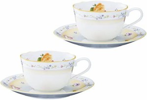 【送料無料】Noritake ノリタケ カップ & ソーサー ( ペアセット ) ( コーヒー ティー 兼用) 220cc ジュヌフレール 電子レンジ対応 2客 