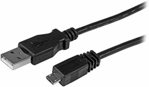 StarTech.com Micro USB2.0 変換ケーブルアダプタ 1m USB A(オス) - USB マイクロ-B(オス) High Speed USB2.0対応 UUSBHAUB1M