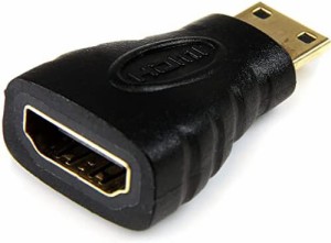 StarTech.com ミニHDMI - HDMI 変換アダプタ/ハイスピード Mini HDMI - HDMI 1.4/4K30Hz/ミニHDMI タイプC オス - HDMIメス/ブラック HDA