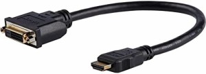 StarTech.com HDMI-DVI-D変換ケーブルアダプタ 20cm HDMI(19ピン) オス-DVI-D(25ピン) メス HDDVIMF8IN