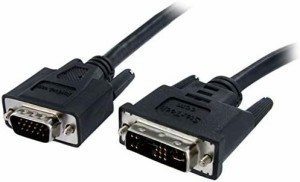 StarTech.com 1m DVI - VGA変換ディスプレイモニターケーブル DVI-A(オス) - ミニD-Sub15ピン(オス) DVIVGAMM1M ブラック