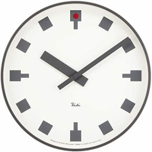 レムノス 掛け時計 アナログ 日比谷の時計 WR12-03 Lemnos ホワイト 直径256×厚さ46mm