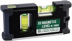 新潟精機 SK 超磁力レベル マグネット付 100mm 黒 ML-100KB