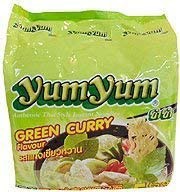 トムヤムインスタントラーメン　グリーンカレー味　ヤムヤムYUMYUM GREEN CURRY 5個入り