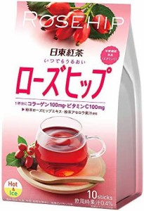 日東紅茶 いつでもうるおいローズヒップ スティック 10本入り ×6個