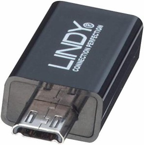 LINDY マイクロUSB 5ピン-マイクロUSB 11ピン変換アダプタ(型番:41570)