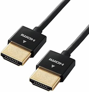 エレコム HDMI ケーブル 2m 4K×2K対応 スーパースリム ブラック CAC-HD14SS20BK