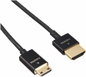 エレコム mini HDMI ケーブル タブレット用 1.5m 4K × 2K対応 スーパースリム ブラック CAC-HD14SSM15BK