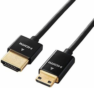 エレコム mini HDMI ケーブル 1.5m 4K × 2K対応 スーパースリム ブラック DH-HD14SSM15BK