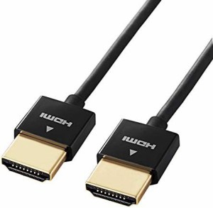 エレコム HDMI ケーブル 2m 4K × 2K対応 スーパースリム ブラック DH-HD14SS20BK