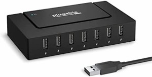 Plugable USB 2.0 HighSpped 7 ポートハブ、60ワット電源付、全7ポートで充電可能