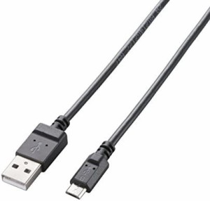 エレコム マイクロUSBケーブル microUSB スリムケーブル 急速充電対応 [表裏がわかりやすい、台形コネクターを採用] 転送・充電 2A出力 0