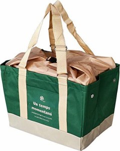 【送料無料】大和物産 装飾雑貨(ファッション小物) グリーン 24l レジかごバッグ お買い物バッグ