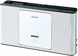 ソニー CDラジオ ZS-E80 : FM/AM/ワイドFM対応 語学学習用機能搭載 ホワイト ZS-E80 W