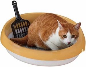 アイリスオーヤマ ネコのトイレ (スコップ付き) 三毛 S サイズ