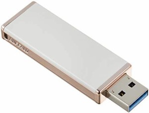 【送料無料】BUFFALO 女性向け キャップレスデザイン USB3.0用 USBメモリー 32GB ロイヤルホワイト RUF3-JW32G-RW