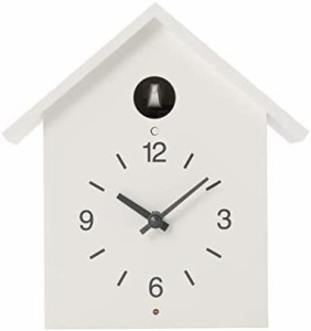 無印良品 鳩時計・大 掛置時計・ホワイト 幅255×奥行125×高さ267mm 15832606