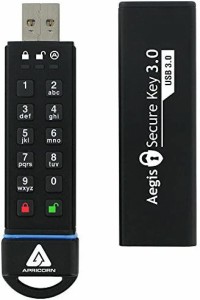 Apricorn Aegis Secure Key - USB 3.0 Flash Drive, ASK-256-30GB 暗号化USBメモリ MM1275 ASK3-30GB