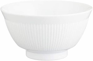 白山陶器 丼 白 (約)φ16×8.5cm よしず彫 波佐見焼 日本製