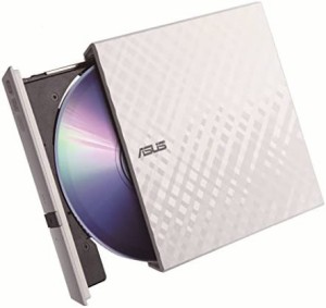 ASUS外付けDVDドライブ 軽量薄型/M-DISC/バスパワー/Win&Mac/USB2.0(USB3.0搭載PCでも利用可)/書込みソフト付属/ホワイト SDRW-08D2S-U L