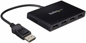 StarTech.com 4ポートMSTハブ DisplayPort - 4x DisplayPort マルチモニタースプリッタ 4K対応 Windowsのみ対応 MSTDP124DP