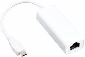 Groovy Mobile microUSB→有線LANアダプタ [ 100baseT対応 ・ RJ45(メス) → USB microB (オス) ] TM-microUSBLAN-RT