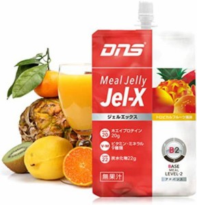 【送料無料】DNS プロテイン Jel−X（ジェルエックス）ミールゼリー12個入り (トロピカルフルーツ風味)