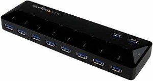 StarTech.com 10ポート USB 3.0ハブ 急速充電専用ポート搭(2ポート x 1.5A) ST103008U2C