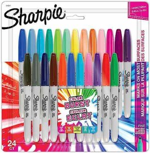 Sharpie シャーピー 油性マーカー カラーバースト 24本 セット F 中字 油性ペン 1949557