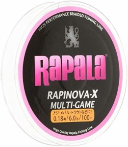 Rapala(ラパラ) PEライン ラピノヴァX マルチゲーム 100m 4本編み ピンク RLX100M