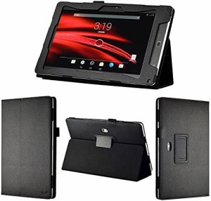 wisers 保護フィルム・タッチペン付 富士通 FUJITSU ARROWS Tab M555/KA4 タブレット 専用 ケース カバー ブラック