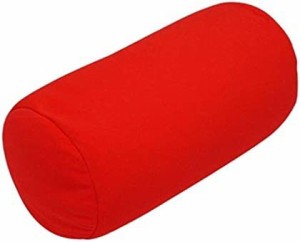 【送料無料】MOGU ポジショニングに便利な筒形クッション 赤