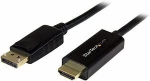 StarTech.com DisplayPort - HDMI 変換アダプタケーブル／3m／DP 1.2 - HDMI ビデオ変換／4K30Hz／ディスプレイポート - HDMI 変換コード