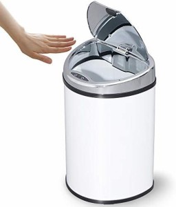 アイリスプラザ ゴミ箱 センサー付き 48L 自動開閉 キッチン 生ゴミ ふた付き(45リットルゴミ袋対応) ホワイト